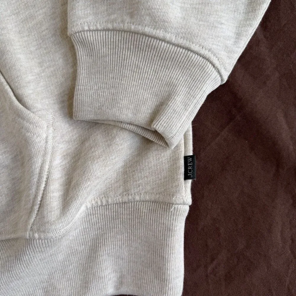 J. CREW '83 fleece hoodie in Beige Size XL Mens NWT $128 CO176 Oars